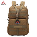 LUPU 45L 600D Oxford Waterproof Zipper Camouflage Moto & Biker Hunting Backpack OEM Anti-fading Fashion Green
