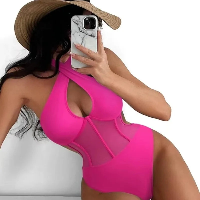 Swimsuit New Foreign Trade Sexy Backless One-piece Swimsuit Factory Wholesale Female One-piece Swimsuit