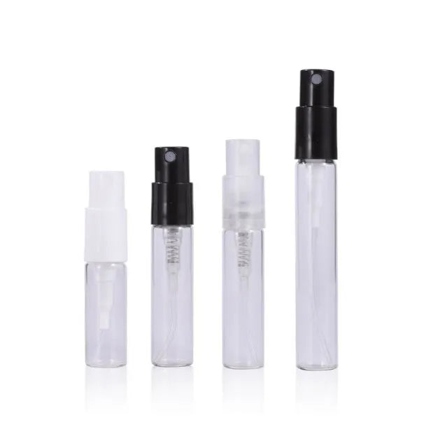 Disposable 2ml Transparent Glass Bayonet Spray Vial Bottle for Perfume Samples 100pcs Minimum Order Screw Cap Sealing
