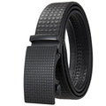 LQbelt Factory New Full Grain Leather Belts for Men Automatic Buckle Cowhide Genuine Leather Ratchet Belt Male