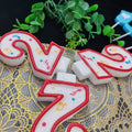 Factory Price Red Edge Number Birthday  Candles With Music on Candles
