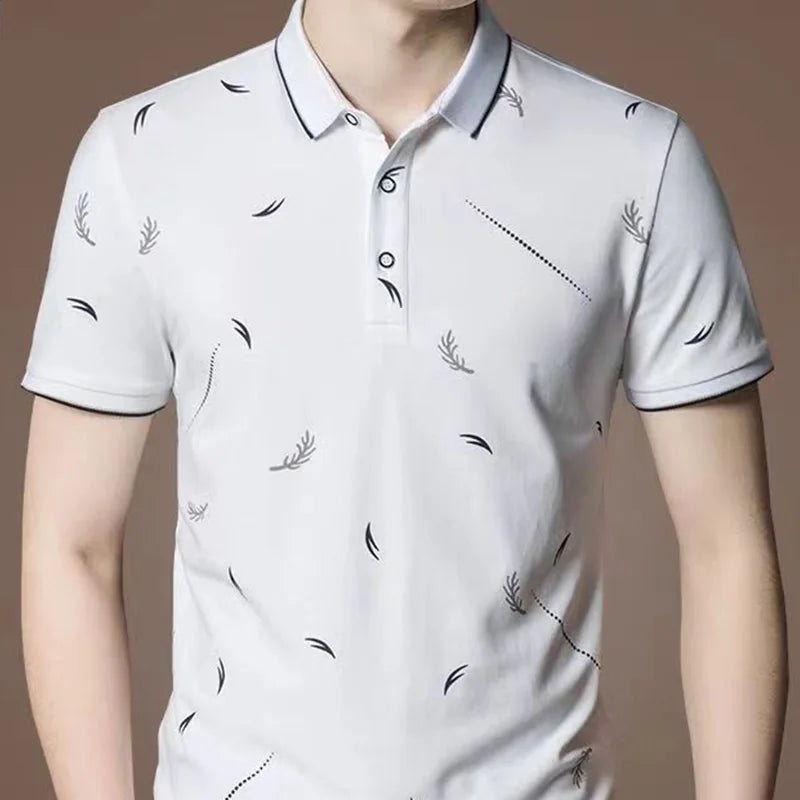 New Men's Beach Polo Shirt Poly & Spandex Customized Sublimation Mens Hawaiian Shirt Printed Golf Polo Shirt for Men