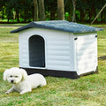 GMTPET OEM Modern Luxury Plastic Outdoor Rainproof Extra Large Dog Kennel House for Dogs