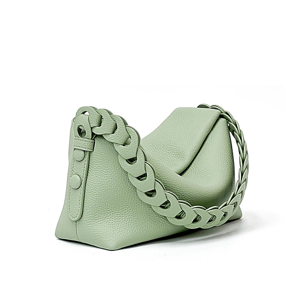 LOUIS LEVANE 2022 Fashionable Large Genuine Leather Shoulder Handbag for Women Portable with Private Label