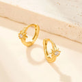 925 Sterling Silver Statement Earrings Star Huggie Silver 925 Earring Women Fashion Jewelry Earrings