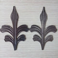 170x110mm Ornamental Components Stamped Metal Leaves for Staircase Railing Parts Handrail  Gate Fence Parts