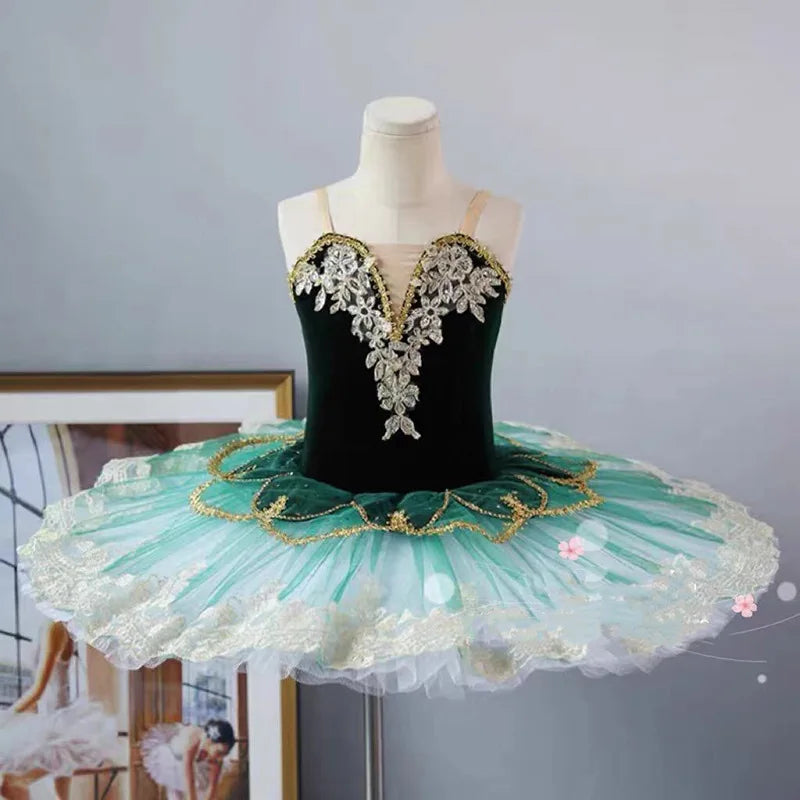 2025 New Dance Performance Swan Lake Gauze Pompous Children's Tutu