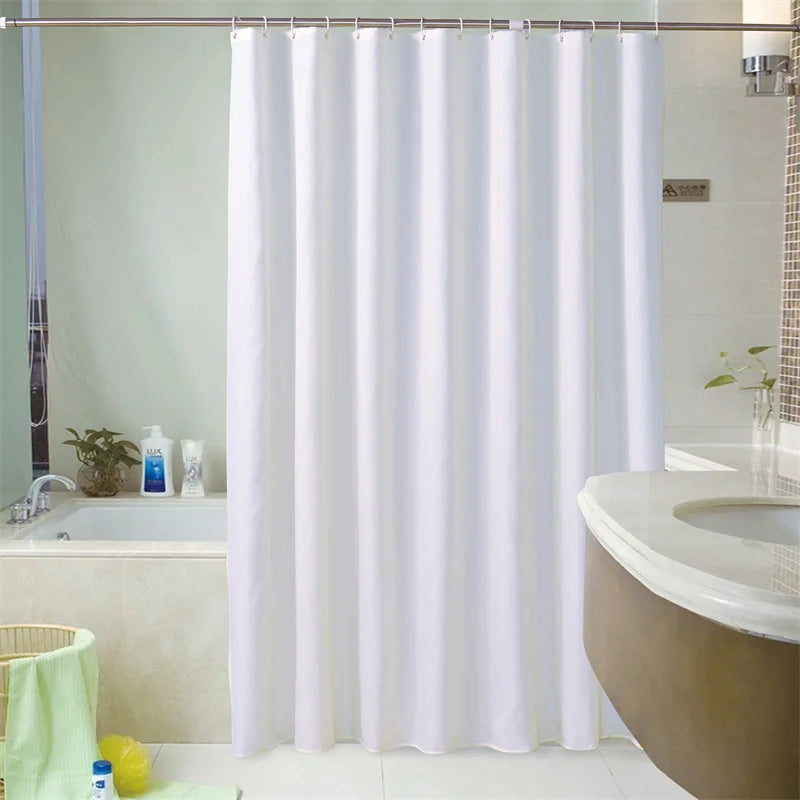 Bindi Eco-Friendly Polyester Waterproof Mildew Proof Washable Modern Design Shower Curtain with 12 Hooks for Bathroom