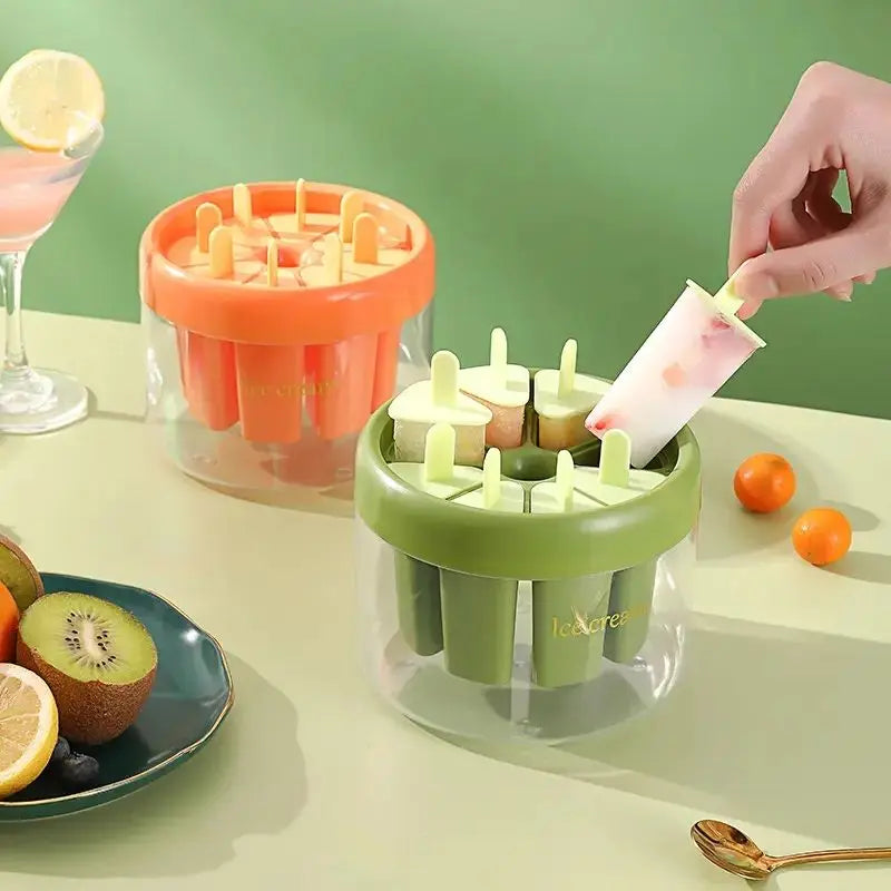 2024 Home Do Popsicle Popsicle Ice Cream bar Mold Grinding Ice Cream bar Homemade Frozen Ice Cream bar
