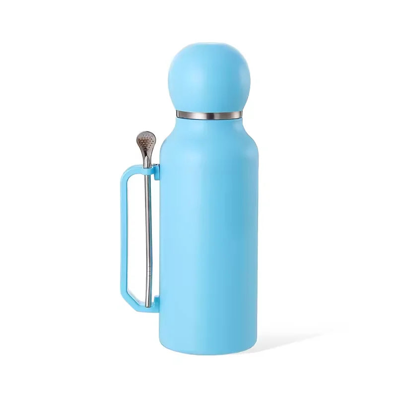 Wholesale Custom Double Wall Insulated Stainless Steel Tea Cups Gourd Mate Cup With Yerba Mate Cup Vacuum Water Bottle