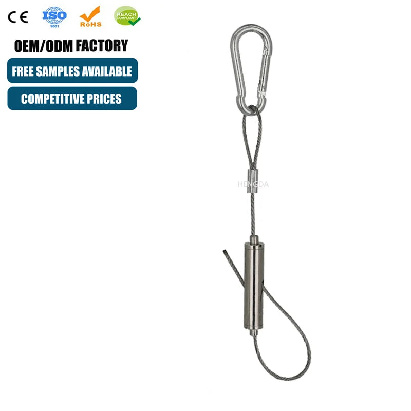 Heng Da Two Way Cable Gripper (Light Lifters) with 316 Stainless Steel Snap Hook 3-Year Warranty