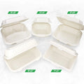 Biodegradable Disposable Food Containers Take Away Lunch Box CornStarch Meal Prep Container