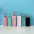 High-grade 500ml/250ml PETG square Plastic Empty Bottle Shampoo Shower Gel Lotion Bottle Pink Pump Lotion Bottle