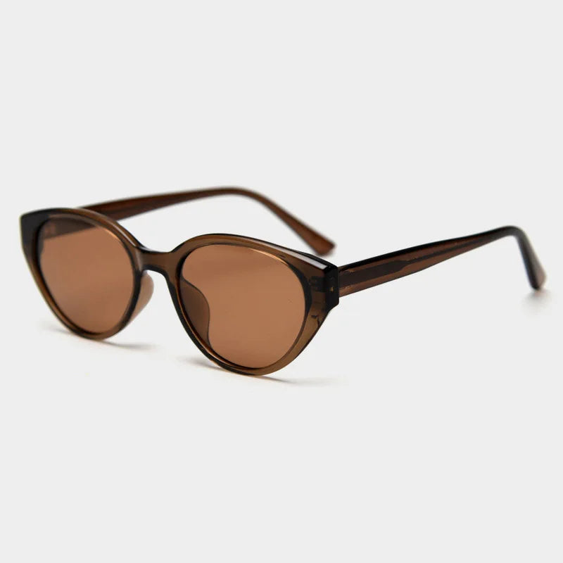 Fashion Retro Tr90 Sunglasses Vintage Polarized 2025 Trendy Custom Sunglasses Cat Eye Oval Sunglasses