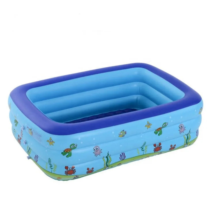 Folding Eco-friendly Phthalate Free PVC Inflatable Rectangular Swimming Pool with Customizable Size Intex Pool