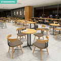 Customizable Modern American Leather Booth and Chair for Cafe Hotel Restaurant Bar Coffee Shop Table Set