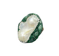 Fashion Jewelry Women Accessories Wholesale Turkish Jewelry Natural Baroque Pearl Stone Raw Adjustable Ring Women Jewelry