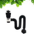 Modern Pop Drainer ABS Stainless Steel Chrome Plated Sink Basin Drain Hose Bathroom Anti-Odor Insect-Proof Easy Install Waste 5
