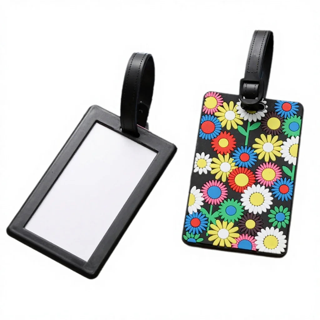 Factory Direct Sales Customized Logo Printing Airline Pvc Silicone Luggage Tag Promotional Waterproof Durable Rubber Luggage Tag