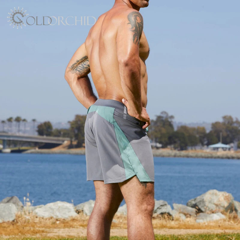 New Design Jersey Casual Board Shorts Breathable Quick Dry Waterpoof Elastic Waistband Men's Gym Jogging Shorts