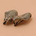 Solid Brass Retro Belt U Hook New Style Snake Shape Fob Clip Key Ring Keychain Wallet Hook