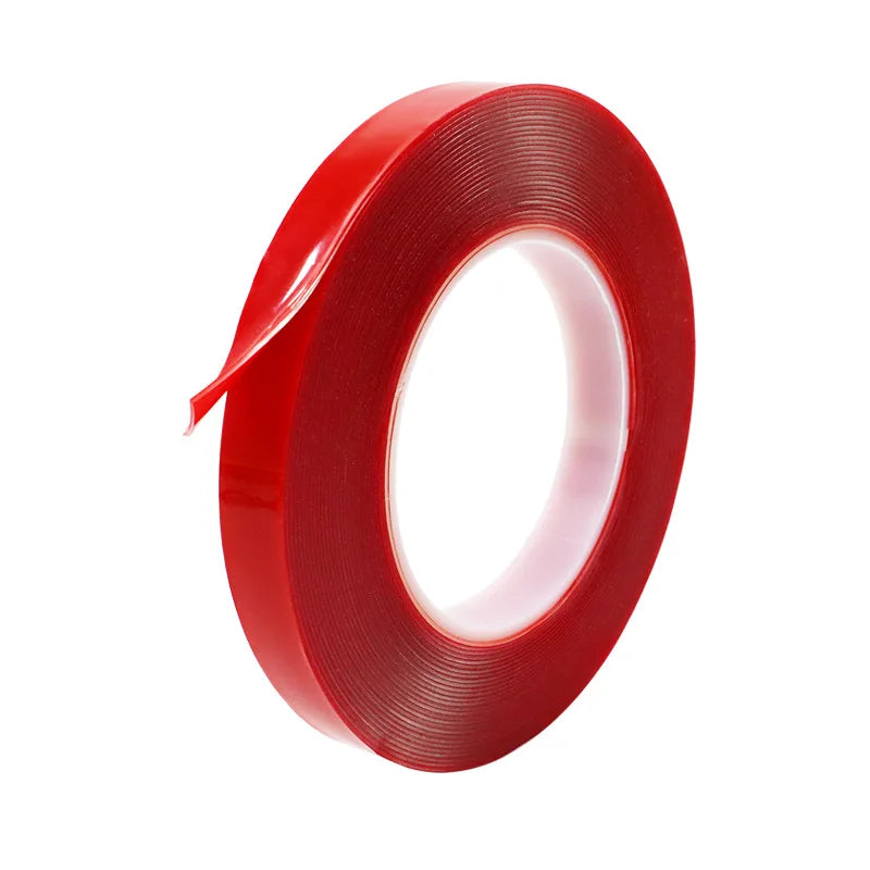 Transparent Acrylic Double-Sided Tape 0.8mm Thickness Waterproof Shock-Absorbing Pressure Sensitive for Home Car Use