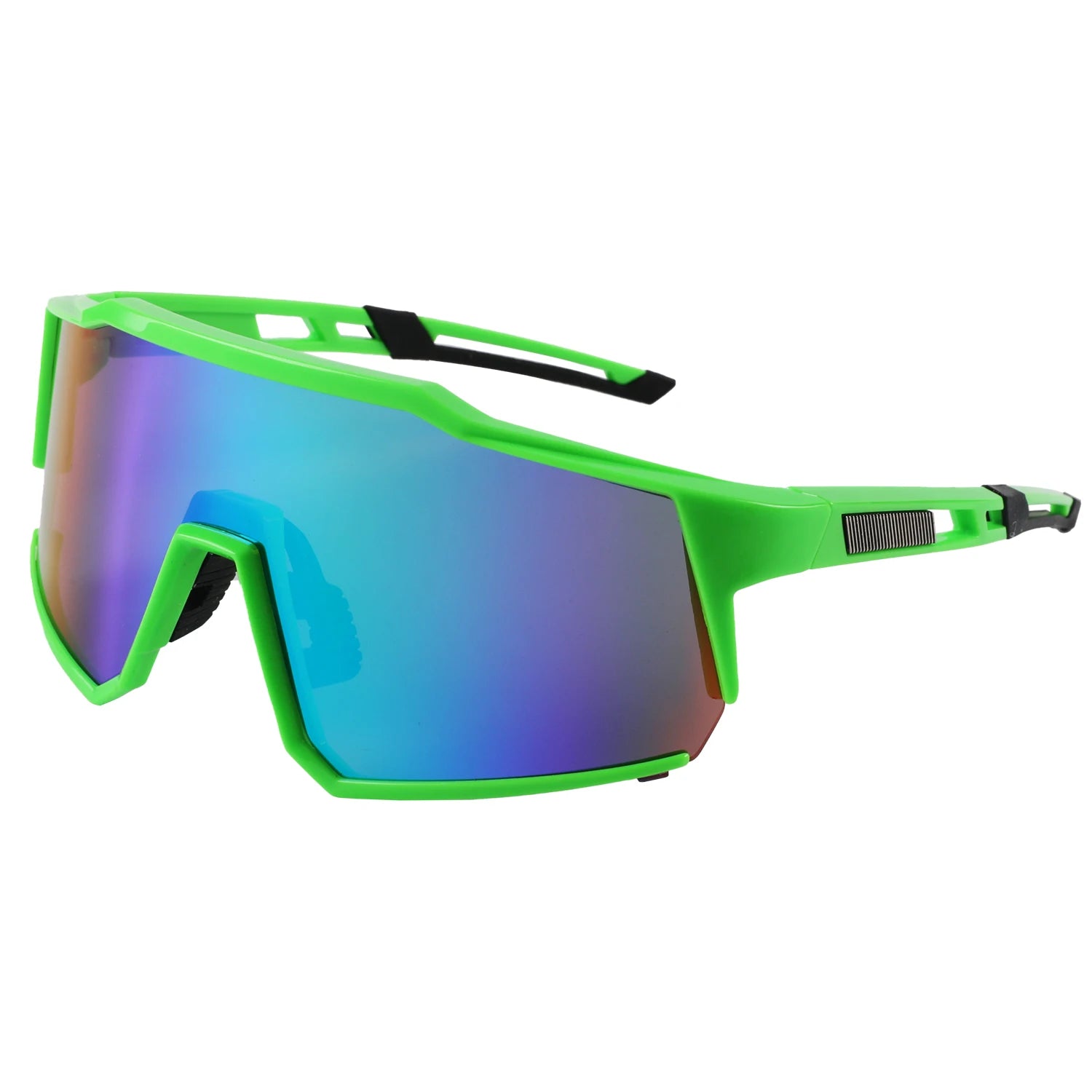 Cross-border New Sports Sunglasses for Men's Women's Cycling Dazzling Design UV400 Protection PC Lenses & Frame Wholesale