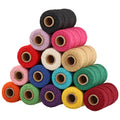 Premium Eco-Friendly 3mm-5mm Macrame Cord 3ply Cotton Rope Yarn Coated Finish for Shoes Bags Garments