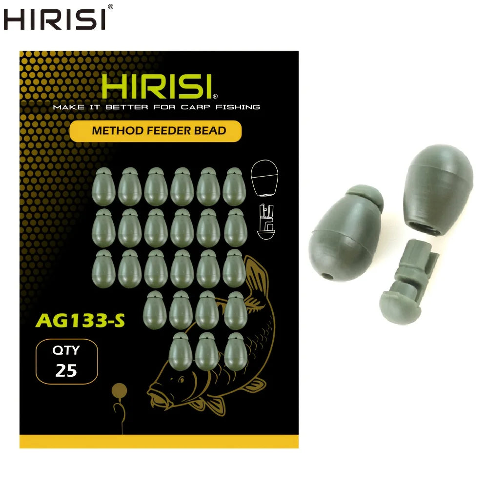 Hirisi Quick Change Beads Carp Fishing Tackle for Hook Links Method Feeders Line Holder AG133