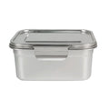 Stainless Steel Large Bento Lunch Box for Adults Kids Durable Seal Buckle Leakproof Compartment Heatable for Sandwich Packaging