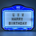Hot Sales LED Message Board Sign Nightclub VIP Bottle Service Letter Board for Birthday Parties Party Accessories