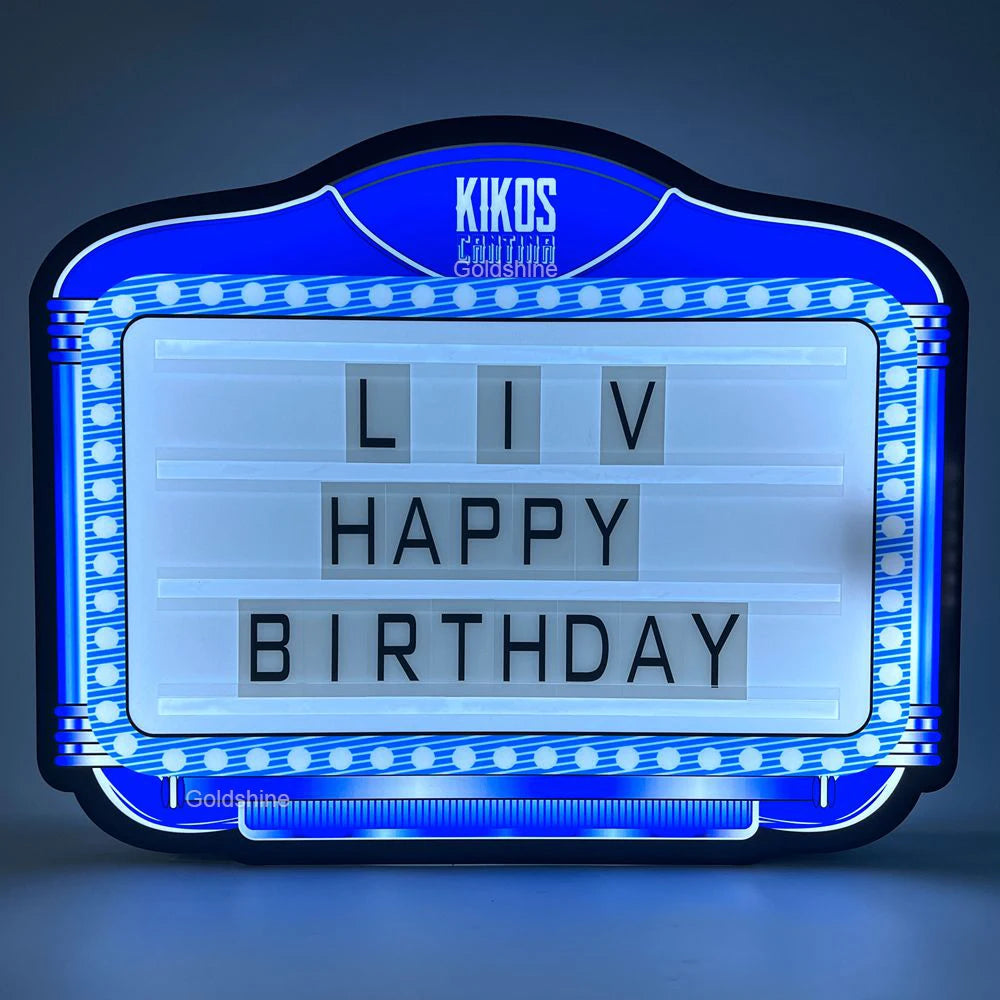 Hot Sales LED Message Board Sign Nightclub VIP Bottle Service Letter Board for Birthday Parties Party Accessories