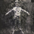 Mirror Design Silver Mirror Reflective Ballroom Dress Robot Dance Costume Mirror Suit for Party Nightclub Performance DJ Singer