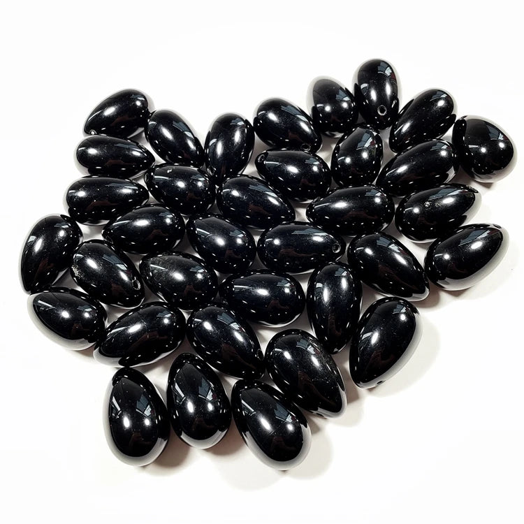 Hongzhuo Black Obsidian Yoni Eggs Wholesale Natural Gemstone Jade for Vaginal Exercise