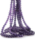 2021 Wholesale Natural Quartz Loose Gemstone Stone Crystal Beads Amethyst Round Gem Stone Beads for Bracelet Jewelry Making