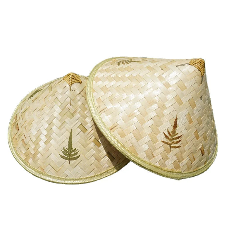 Summer Outdoor Sunscreen Straw Hat Farmers Bamboo Hat Panama Hat