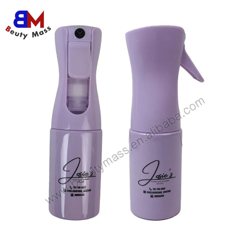 Custom Hair Spray Bottles With Logo Colorful 2025 Refillable Cosmetic Plastic Spray Bottle Mist