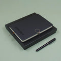 Wholesale Custom Printing Coated Journal A5 Pu Leather Notebook With Pen Luxury Laster Print Logo Magnetic Notebook