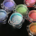 Multi Duo Chrome Chameleon Eyeshadow Powder Metallic and Shimmer Finish Formulated with Chemical Ingredients