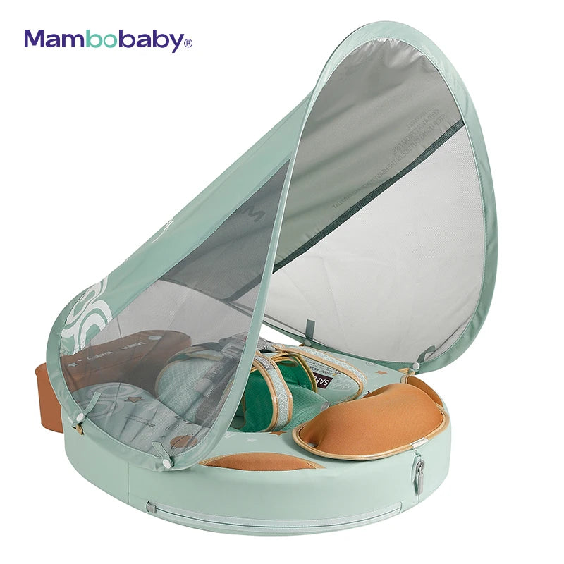 Mambobaby Baby Float 2023 Hot Sale Summer Baby Swimming Ring Pool Floats for Kids 3-24 Months Foldable Chest Baby Floating