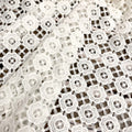 Ivory White Haute Couture Guipure Dress Lace Fabric