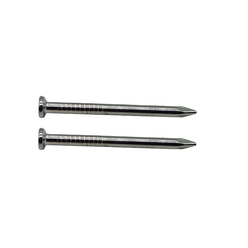 3.0mm 15mm P Letter Cable Clip Spiral Shank Flat Head Magnetic Galvanised Steel Concrete Nails