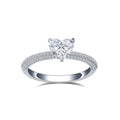 MSR-1647 18K Gold Customized Fine Ring Jewelry  Heart Shape 1ct D VS1 Lab Grown Diamond Ring
