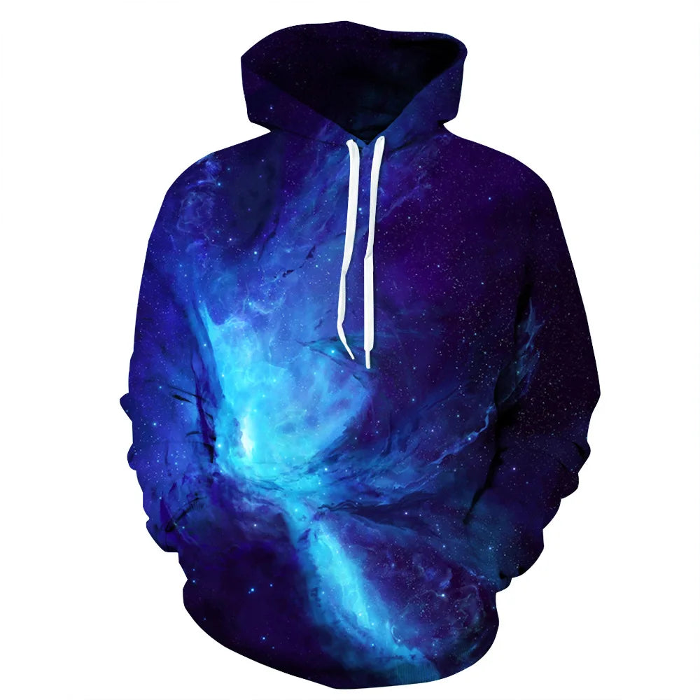 Hot Sale 3d Digital Printing Hooded Couple Sweater Fashion Loose Top Women and Men Trendy Hoodie Custom Hoodie