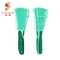 Hot Selling 8 Rows Detangling Hair Comb Detangler Brush Massage Barber Salon Logo Customize Curly Hair Brush