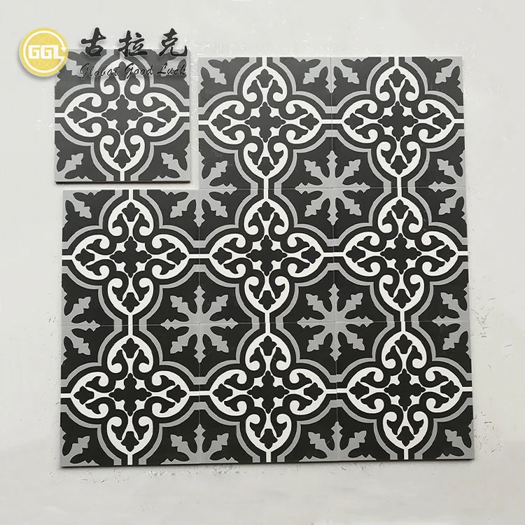 Flower Pattern Terrazzo Floor Tile 300x300mm Balcony Matte Non slip Parquet Floor Tile Kitchen Tile Wholesale