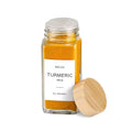 Hot Selling Salt and Pepper Shakers Glass Powder Bottle 120ml square Seasoning Jar for Restaurant