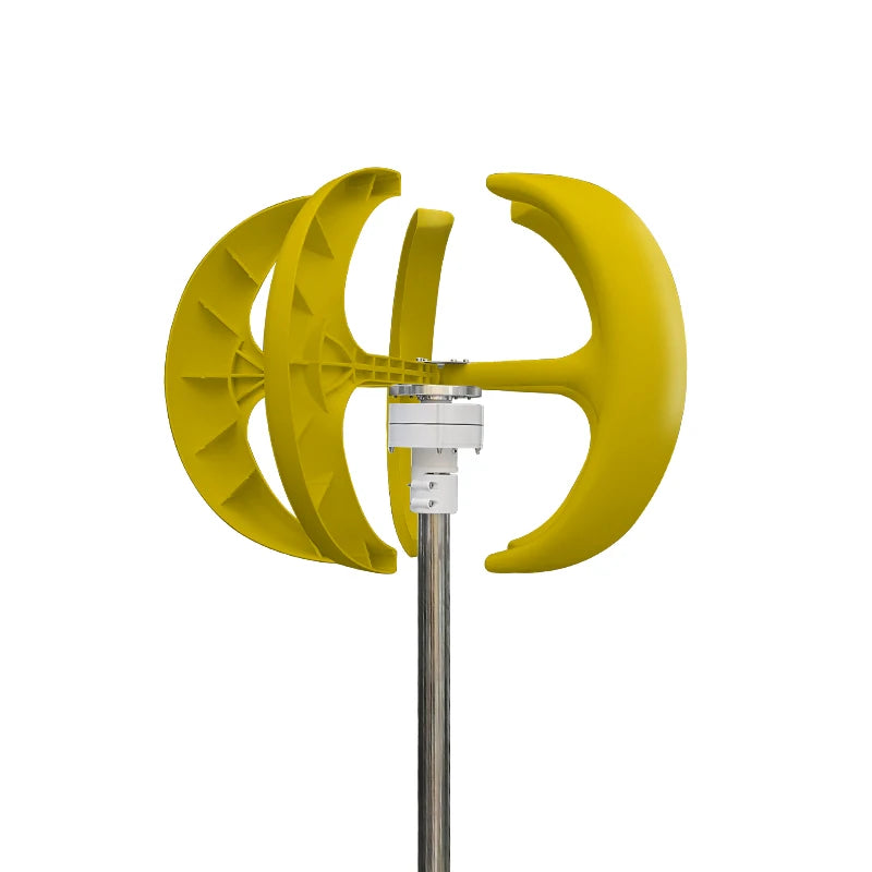 400W 12V 24V 1.5M/S 5 Blades Low Wind Speed Start Vertical Wind Turbines Generator Kit MPPT Controller LED Charge Indicator