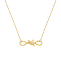 Fashion 18K Gold Plated Stainless Steel Jewelry Beads Chain Thorns Knot Pendant Waterproof Hypoallergenic Women Necklace P243471