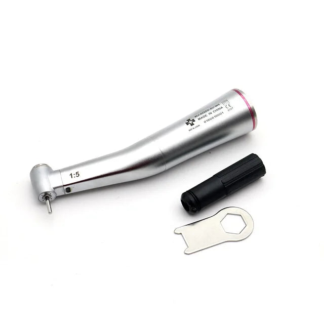 1:5 LED Fiber Optic Push Button Contra Angle Electric Low Speed Dental Handpiece